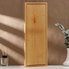 Доска разделочная деревянная с кровостоком Adelica, 50×20×2 см, покрыта маслом, цельная берёза - Фото 2