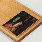 Доска разделочная деревянная с кровостоком Adelica, 50×20×2 см, покрыта маслом, цельная берёза - Фото 5