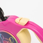 Рулетка "Пижон" с прорезиненной ручкой, 3 м, до 15 кг, трос, розово-жёлтая - фото 7090570