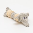 Игрушка текстильная "Пес", 24 х 8 см, серый - фото 7090577