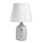 Настольная лампа RISALUX «Ананас», Е14, 40 Вт, серый/серебро, 20×20×32 см - Фото 10