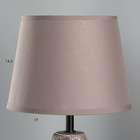 Настольная лампа "Агапия" Е14 40Вт серый 20х20х35см RISALUX - Фото 3
