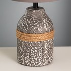 Настольная лампа "Агапия" Е14 40Вт серый 20х20х35см RISALUX - Фото 4