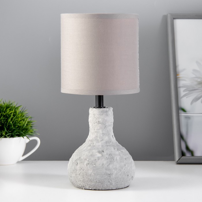 Настольная лампа "Лина" Е14 40Вт серый 20х20х31см RISALUX - Фото 1