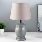 Настольная лампа "Аурика" Е14 40Вт серый 20х20х31см RISALUX - фото 319684912
