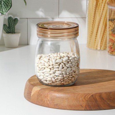 Банка для сыпучих продуктов, 914 мл, d=10 см, h=14 см, стекло