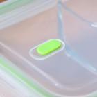 Контейнер стеклянный с разделителем и пластиковой крышкой, 1 л - фото 22745691