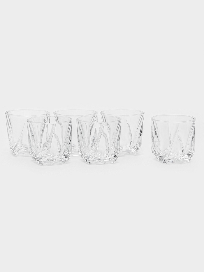 Стаканы, 310 мл, d=9 см, h=9 см, набор 6 шт., стекло, прозрачные - Фото 1