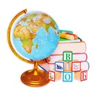 Набор украшений на скотче "Школа" школьные принадлежности, глиттер, 9 шт. - фото 24986303