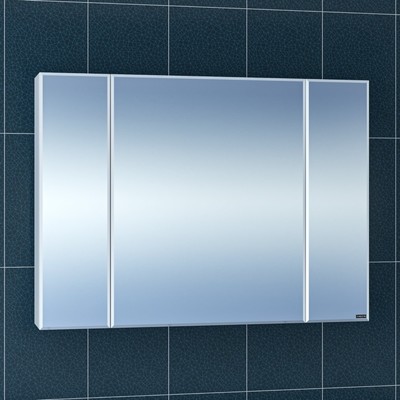 Зеркало-шкаф СаНта «Стандарт 100», цвет белый