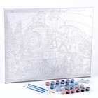 Новогодняя картина по номерам на холсте с подрамником «Новый год! Волшебный поезд», 40 х 50 см - фото 24369568