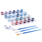 Новогодняя картина по номерам на холсте с подрамником «Новый год! Волшебный поезд», 40 х 50 см - фото 24369569