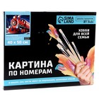 Новогодняя картина по номерам на холсте с подрамником «Новый год! Волшебный поезд», 40 х 50 см - фото 24369570