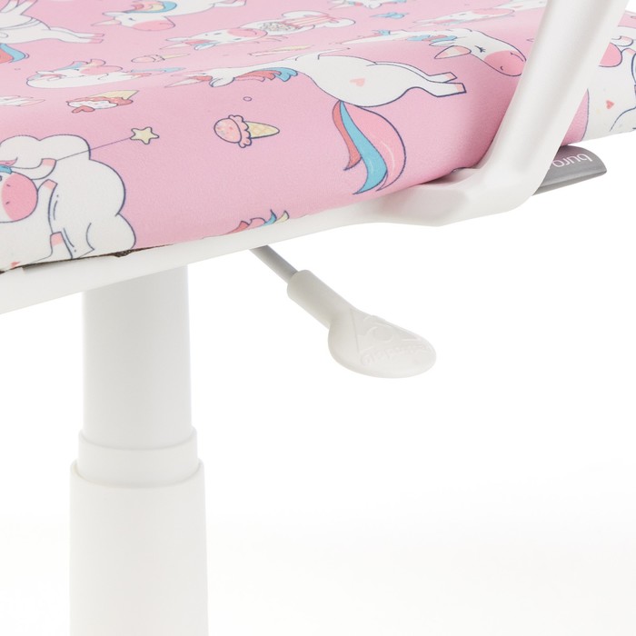 Кресло детское Бюрократ BUROKIDS 1 W-UNICORN розовый, белый пластик - фото 1896061586