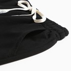 Брюки спортивные для девочек, цвет чёрный, рост 164 см - фото 22554346