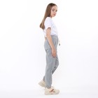 Брюки спортивные для девочек, цвет серый, рост 140 см - фото 22673654