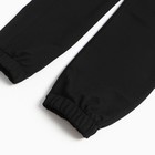 Брюки спортивные для мальчиков, цвет чёрный, рост 158 см - фото 25276808