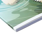 Альбом для рисования А4 32 листа на склейке "Белый медведь", обложка мелованный картон, УФ-лак, текстура, блок 120 г/м2 - Фото 3
