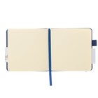 Скетчбук Sketchmarker, 120 х 120 мм, 80 листов, твёрдая обложка из искусственной кожи, синий, блок 140 г/м2 - Фото 5