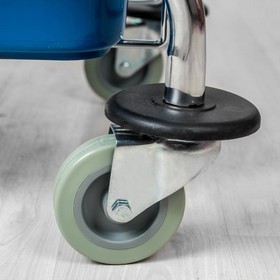 

УЦЕНКА Тележка уборочная одноведерная с отжимом и сеткой, 23 л, хромированная рама