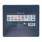 Карандаши художественные 24 цвета, Finenolo, 3.8 мм, шестигранные, в металлическом пенале - фото 9288214