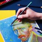 Карандаши художественные 24 цвета, Finenolo, 3.8 мм, шестигранные, в металлическом пенале - фото 23013521