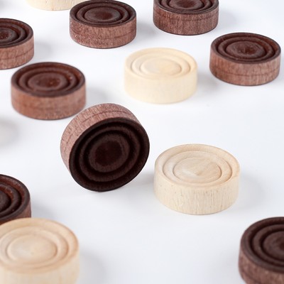 Фишки для нард и шашек, 30 шт., d=2.8 см, дерево