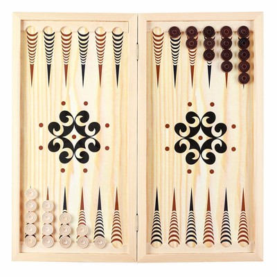 Фишки для нард и шашек, 30 шт., d=2.8 см, дерево