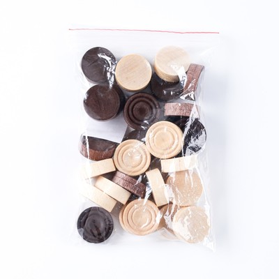 Фишки для нард и шашек, 30 шт., d=2.8 см, дерево