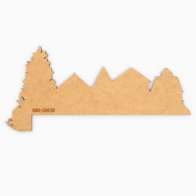 Новогодний декор на раму двери «Домики», 25.5×11.8 см