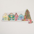 Новогодний декор на раму двери «Домики», 25.5×11.8 см - Фото 6