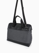 Сумка дорожная на молнии Bagsland, наружный карман, длинный ремень, тёмно-серая - Фото 9