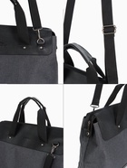 Сумка дорожная на молнии Bagsland, наружный карман, длинный ремень, тёмно-серая - Фото 2