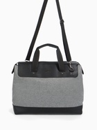 Сумка дорожная на молнии Bagsland, наружный карман, длинный ремень серая - Фото 10