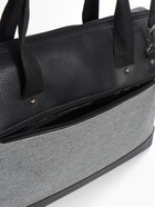 Сумка дорожная на молнии Bagsland, наружный карман, длинный ремень серая - Фото 5