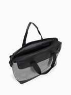 Сумка дорожная на молнии Bagsland, наружный карман, длинный ремень серая - Фото 3