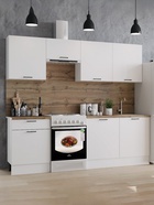 Кухонный гарнитур «Паола», 2400 мм, цвет белый/белый - Фото 1