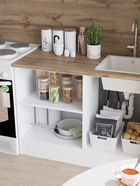 Кухонный гарнитур «Паола», 2400 мм, цвет белый/белый - Фото 3