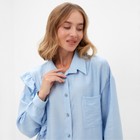 Костюм женский (блузка, шорты) MINAKU: Casual Collection цвет голубой , р-р 46 - Фото 3