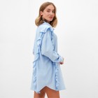Костюм женский (блузка, шорты) MINAKU: Casual Collection цвет голубой , р-р 46 - Фото 5