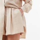 Костюм женский (блузка, шорты) MINAKU: Casual Collection цвет бежевый , р-р 48 - Фото 7