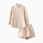 Костюм женский (блузка, шорты) MINAKU: Casual Collection цвет бежевый , р-р 48 - Фото 8