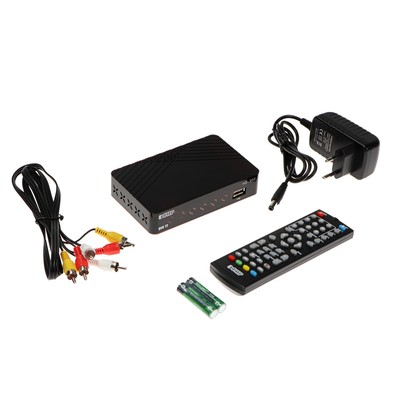 Приставка для цифрового ТВ Сигнал Эфир HD-505, FullHD, DVB-T2, HDMI, USB, чёрная