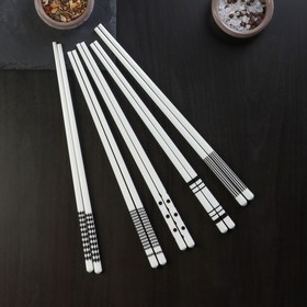 Набор палочек для суши 5 шт 24,5см "Геометрия"