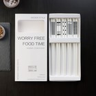 Палочки для суши «Геометрия», набор 10 шт., 24.5 см, керамика - Фото 6