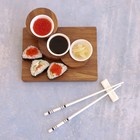 Палочки для суши «Геометрия», набор 10 шт., 24.5 см, керамика - Фото 8