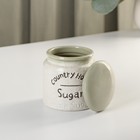 Набор сервировочный «Домик в деревне», 2 предмета: банка для сахара 300 мл, молочник 300 мл, керамические, цвет белый - Фото 6