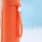 Бутылка для воды стеклянная «Успех», 500 мл, 7,2×21 см, цвет оранжевый - фото 4388643