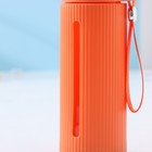 Бутылка для воды стеклянная «Успех», 500 мл, 7,2×21 см, цвет оранжевый - фото 4388644