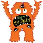 Шар фольгированный 37" «Монстр на Хэллоуин», фигура, цвет оранжевый - фото 319767455